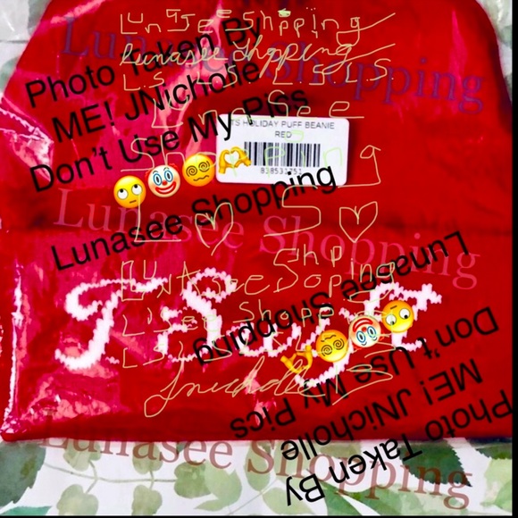Red Taylor Swift holiday beanie; NIP
